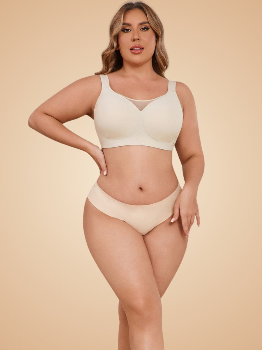 Soutien-gorge décolleté sans armatures | Effet Push-up, sans bourrelets, maintient parfait