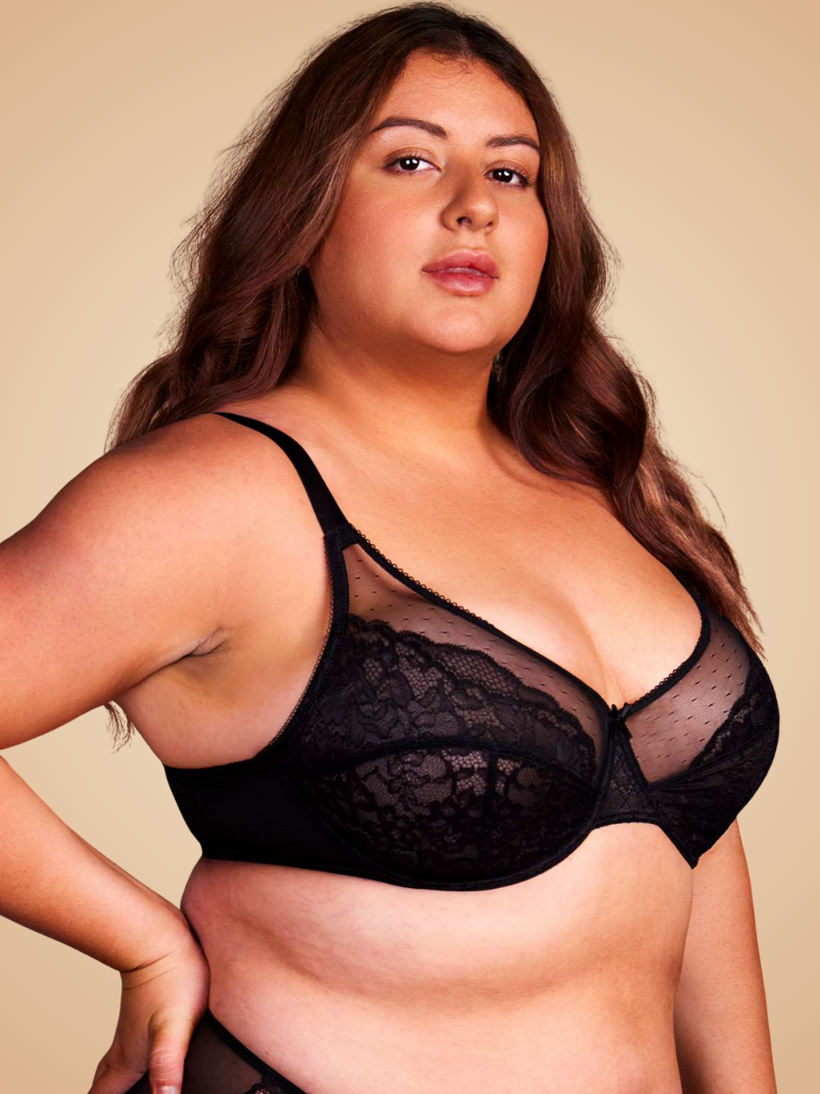 Soutien-gorge à buste ouvert | Effet poitrine réduite, sans la tasser