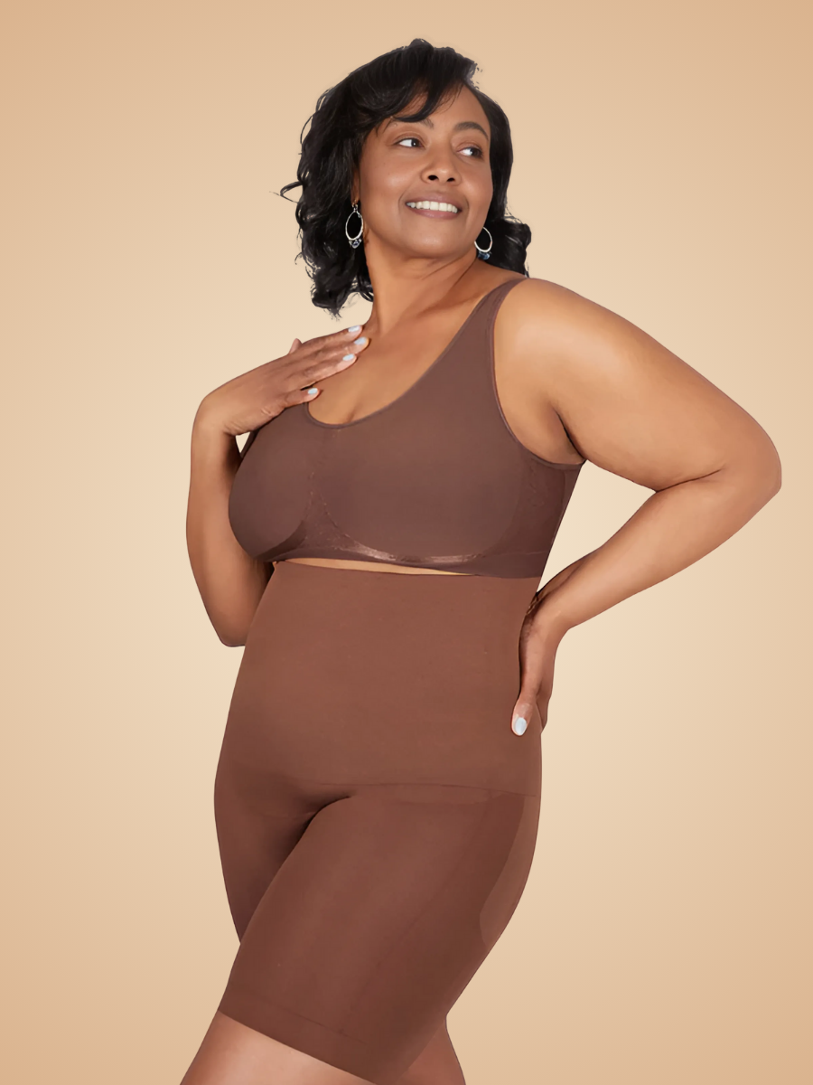 Shorty gainant taille haute | Effet Ventre plat immédiat, silhouette affinée sans effort