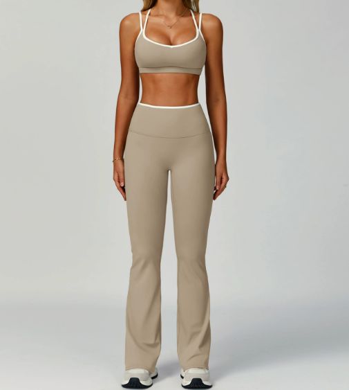brassière + pantalon évasé