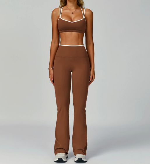 brassière + pantalon évasé