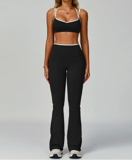 brassière + pantalon évasé