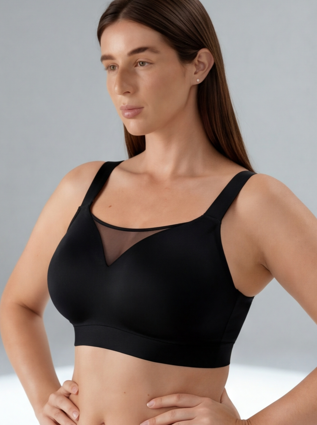 Soutien-gorge décolleté sans armatures | Effet Push-up, sans bourrelets, maintient parfait