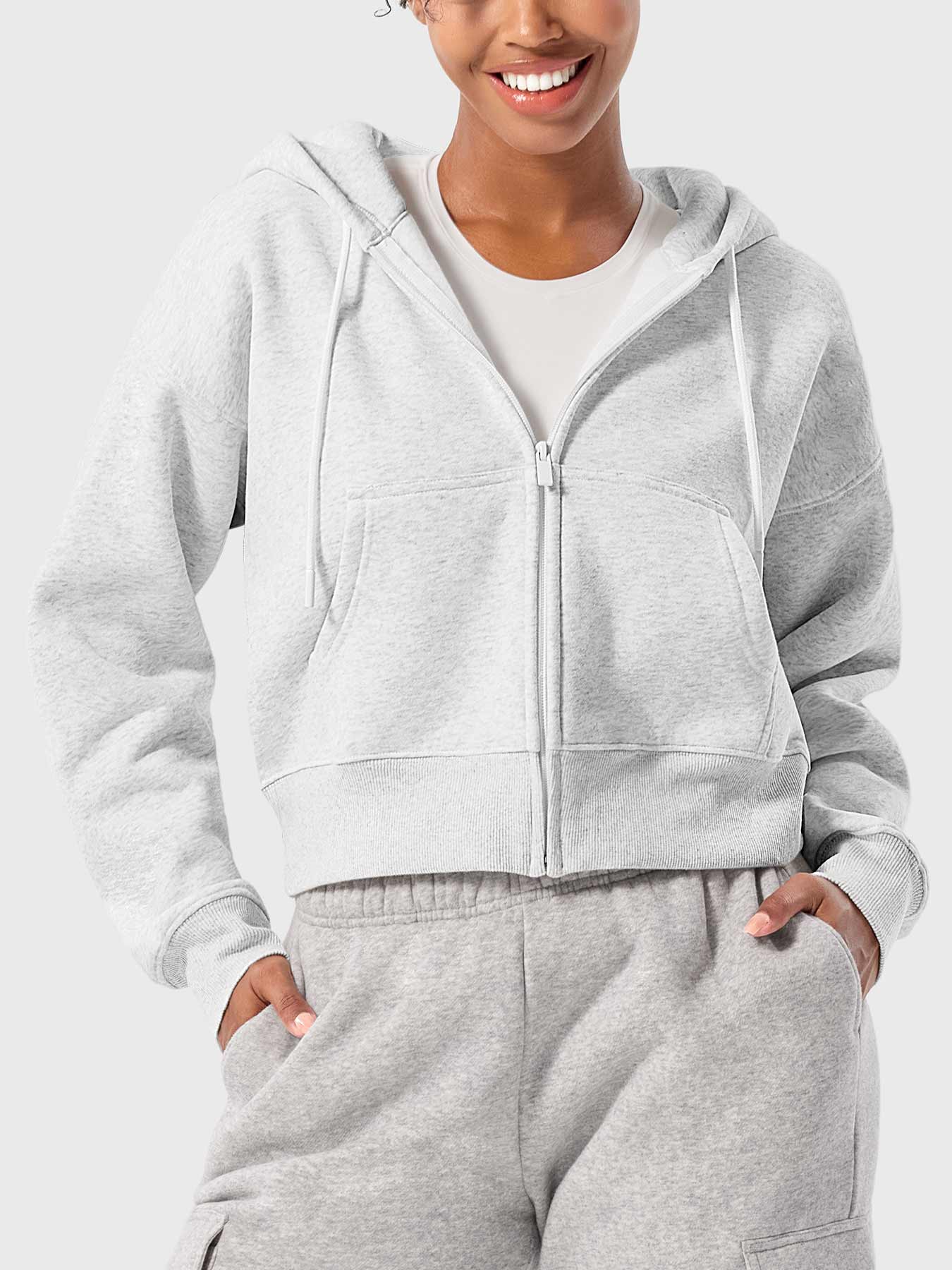 Katrine Zip Up Fleece Hoodies -