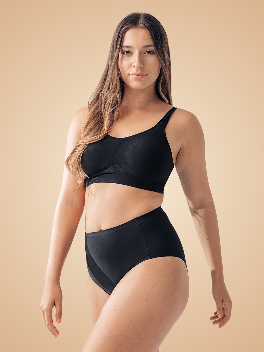 Culotte gainante taille basse | Effet Zéro ventre, zéro gêne
