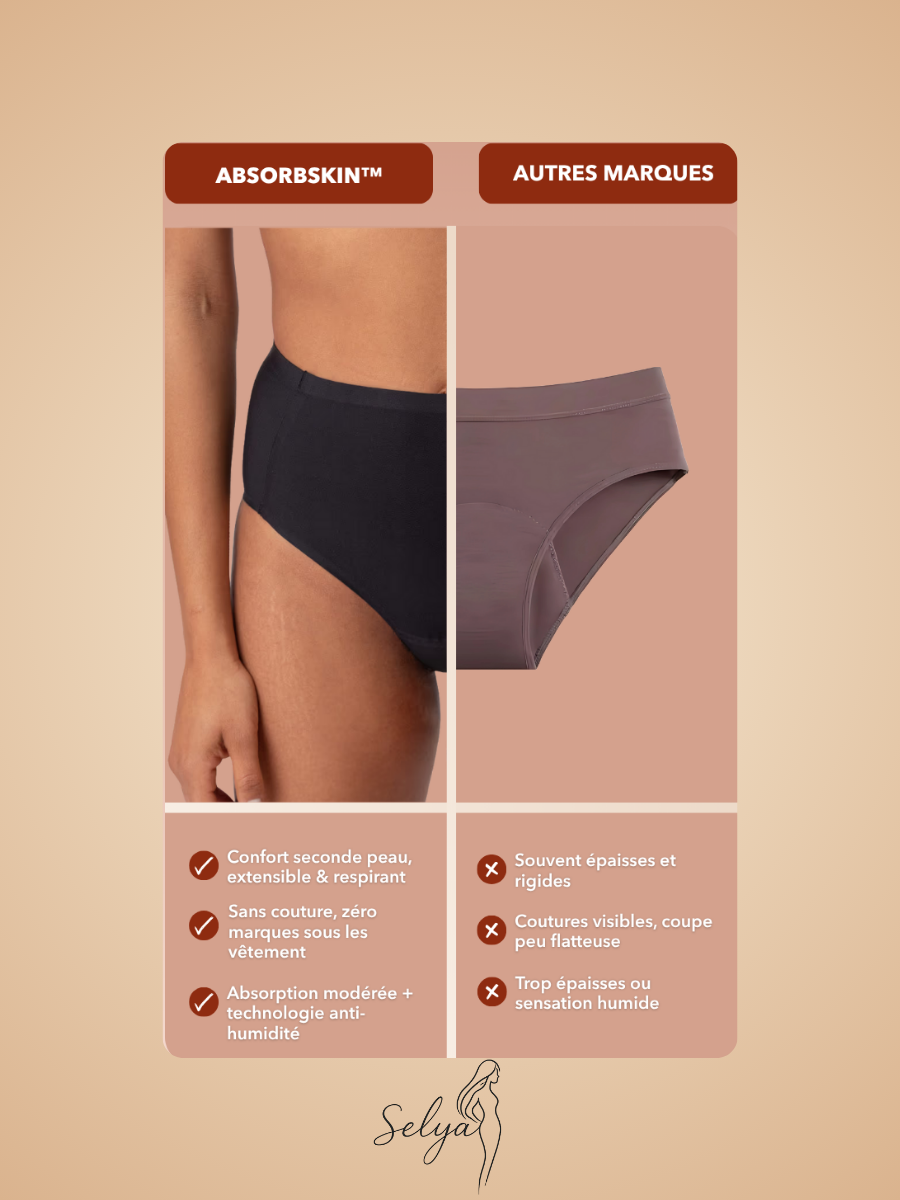 Culotte gainante taille basse | Effet Zéro ventre, zéro gêne