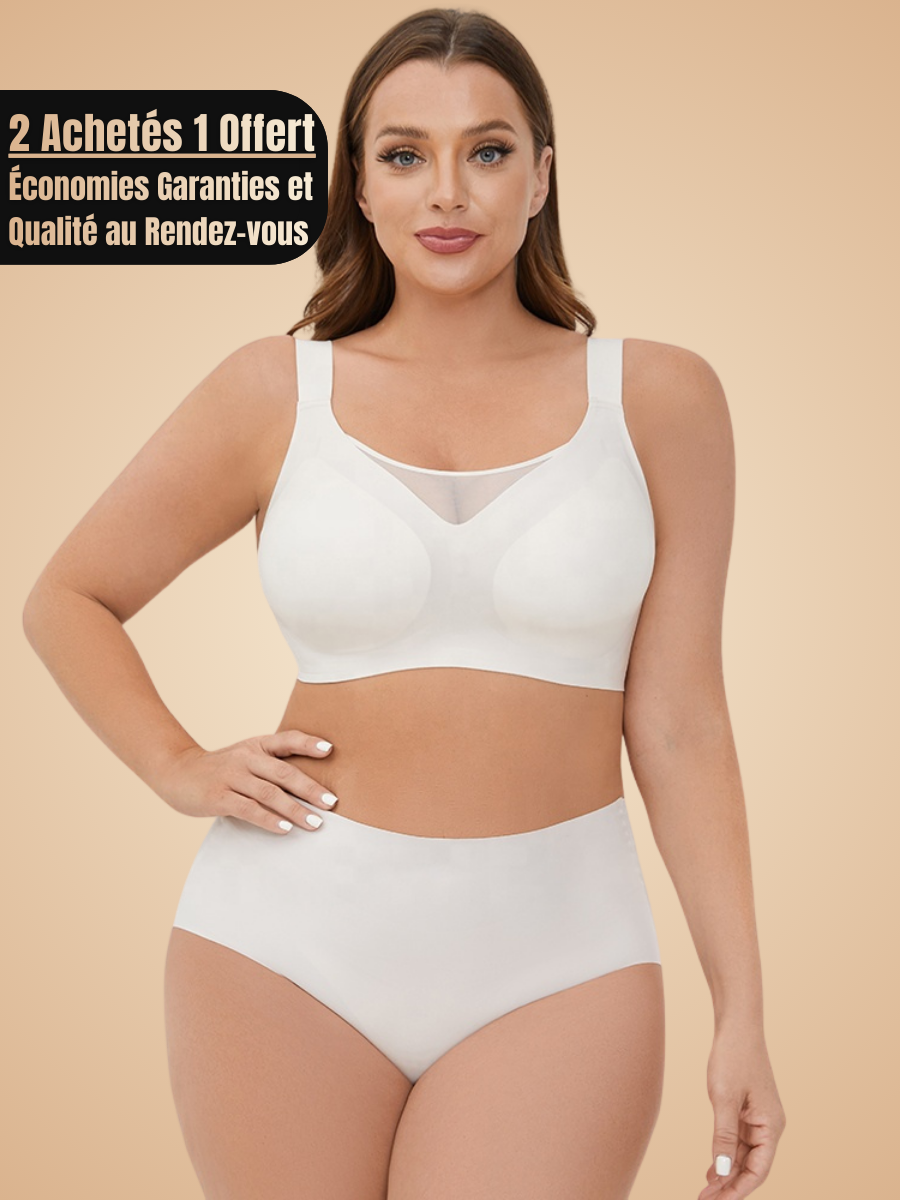 Soutien-gorge décolleté sans armatures | Effet Push-up, sans bourrelets, maintient parfait