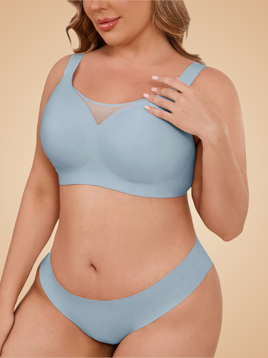 Soutien-gorge décolleté sans armatures | Effet Push-up, sans bourrelets, maintient parfait