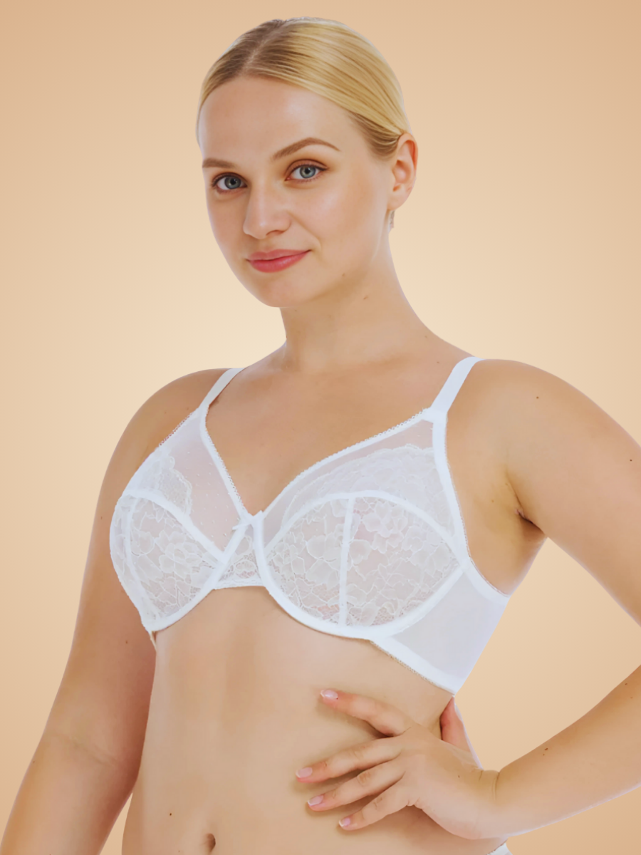 Soutien-gorge à buste ouvert | Effet poitrine réduite, sans la tasser