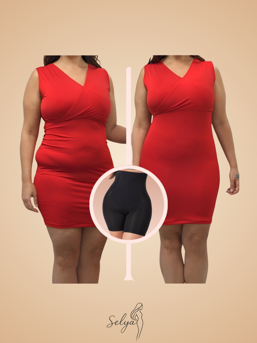 Shorty gainant taille haute | Effet Ventre plat immédiat, silhouette affinée sans effort