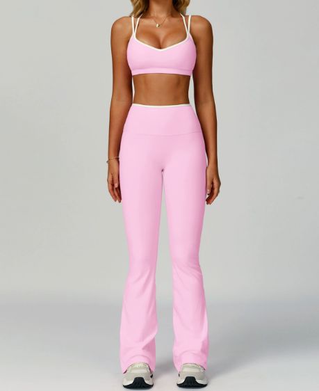 brassière + pantalon évasé