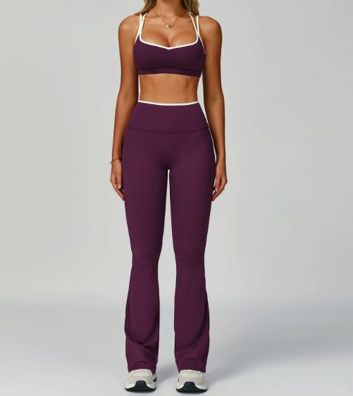 brassière + pantalon évasé